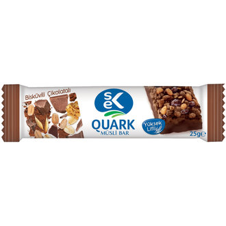 Sek Quark Sütlü Çikolatalı & Bisküvili Müsli Bar 25G