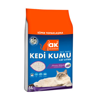 Akkum Lavanta Kokulu İnce Taneli Kedi Kumu 5 L