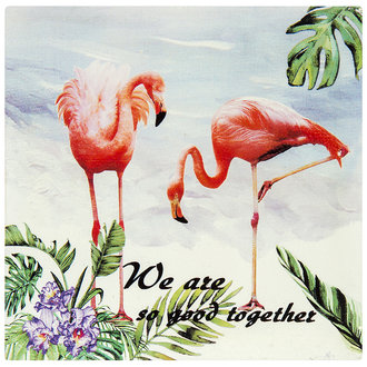 Touch Me Marin+flamingo Tablo 12X12 Cm(e18-ls1822)