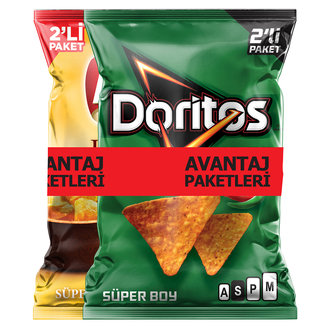 Lays Ruffles Doritos 2'li Paket 146 G