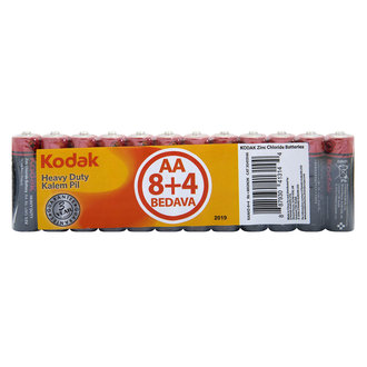 Kodak Çinko Karbon Kalem Pil Shrınk Aa  8+4