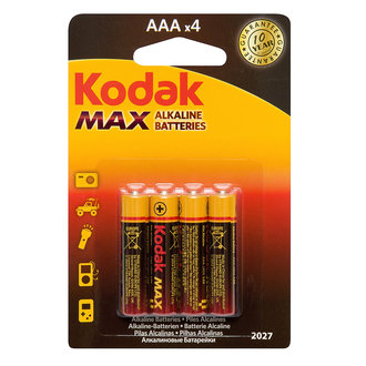 Kodak Max Alkalin İnce Pil Aaa 4'lü