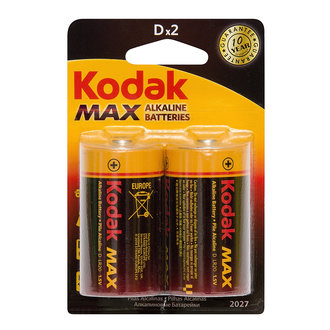 Kodak Max Büyük Alkalin Pil 2'li