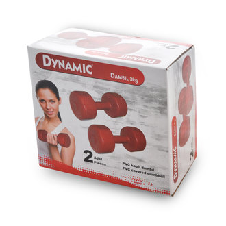 Dynamic& Voit 3 Kg Çiftli Dambıl Vinyil