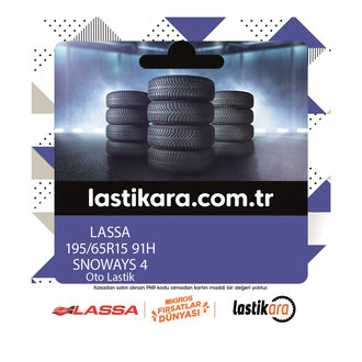 Lassa 195/65r15 91h Snoways 4 Oto Kış Lastiği Pnr (1 Adet)