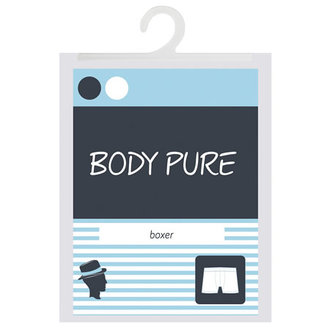 Body Pure Erkek Likralı Boxer Beyaz S