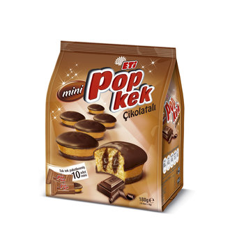 Eti Popkek Mini Çik Soslu Kakao Kaplamalı Kek 180G