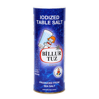 Billur Tuz İyotlu Sofra Tuzu 500 G ( Tuzluklu )