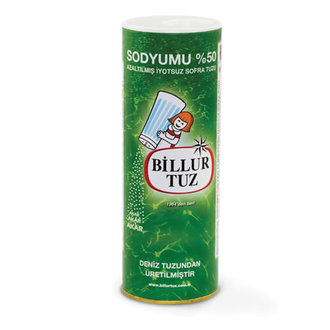 Billur Tuz Sodyumu Azaltılmış İyotsuz Sofra Tuzu 500 G