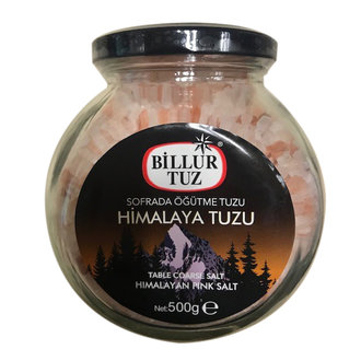 Billur Tuz Cam Kavanoz Himalaya 500 G