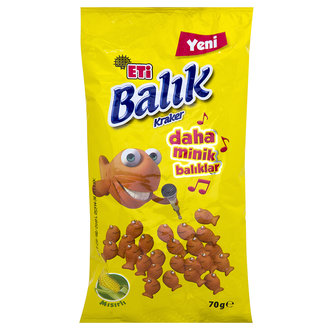 Eti Balık Mini Mısırlı Kraker 70 G