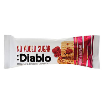 Diablo Şekersiz Yaban Mersinli Ahududulu Bar 30G