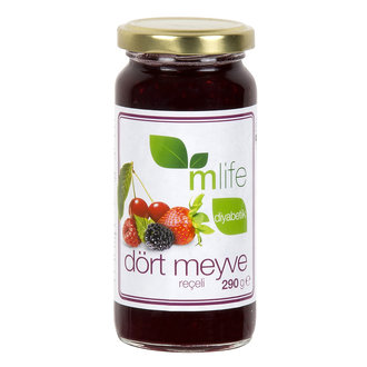 M Life Diabetik Dört Meyve Reçeli 290 G