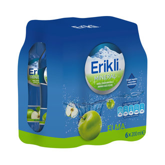 Erikli Elma Doğal Mineralli Gazlı İçecek 6X200 Ml