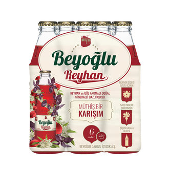 Beyoğlu Reyhan Ve Gül Aromalı Gazlı İçecek 6X250 Ml