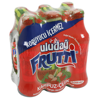 Uludağ Frutti Karpuz - Çilek 6X200 Ml