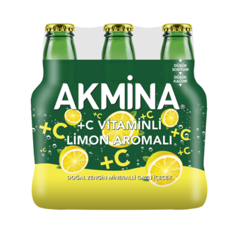 Akmina +C Vitaminli Limon Aromalı Maden Suyu 6X200 Ml