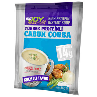 Bigjoy Yüksek Proteinli Çorba - Kremalı Tavuk 34 G