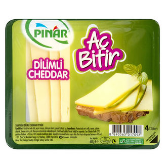 Pınar Cheddar Aç Bitir Dilimli 60 G