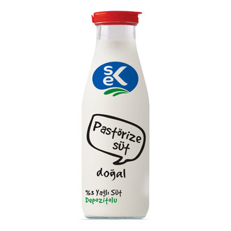 Sek Depozitolu Pastörize Şişe Süt 500 Ml