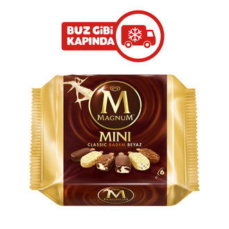 Magnum Mini Classic - Badem - Beyaz 6'lı Paket 345 Ml