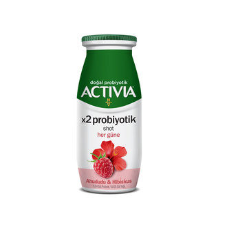 Activia x2 Probiyotik Shot Ahududu & Hibiskus 80 Ml