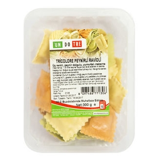 Un Do Tre Tricolore Peynirli Ravioli 300G