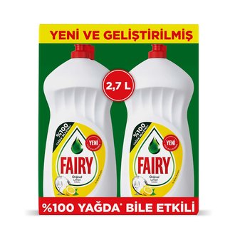 Fairy Sıvı Bulaşık Deterjanı Limon 2X1350 Ml