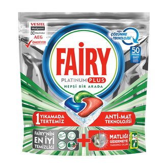 Fairy Platinum Plus Hızlı Çözünme Tablet 50'li 735G