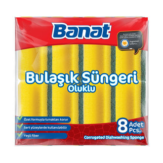 Oluklu Bulaşık Sünger (8 Al - 4 Öde)