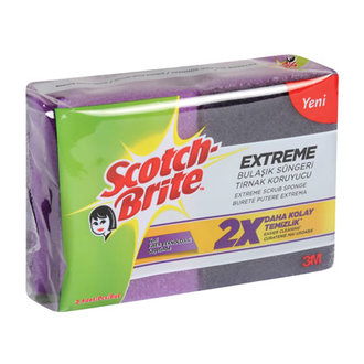 Scotch Brite Extreme Tırnak Koruyuculu Bulaşık Süngeri 2’Li