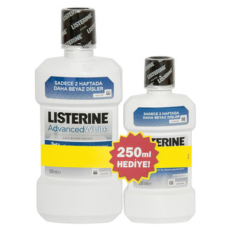 Listerine Advanced White 500 Ml+Advanced White 250