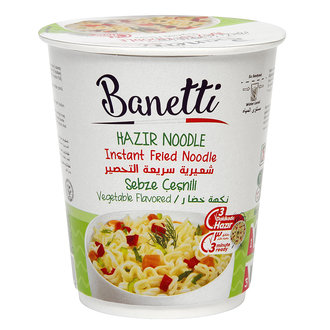 Banetti Sebze Çeşnili Bardak Noddle 65 G