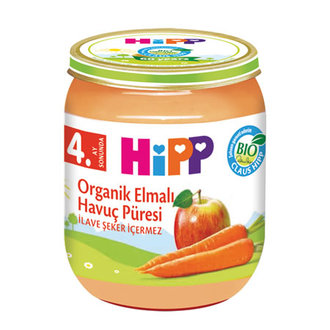 Hipp Organik Elmalı Havuç Püresi 125 G