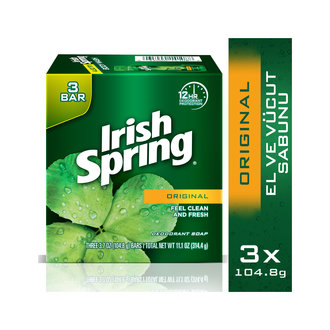 Irish Spring Original El Ve Vücut Sabunu 3X104.8 G