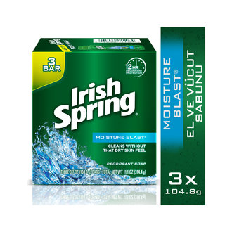 Irish Spring Moisture Blast El Ve Vücut 3X104.8 G