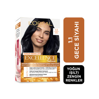 L'Oreal Excellence Intense Saç Boyası 1.1 Yoğun Siyah