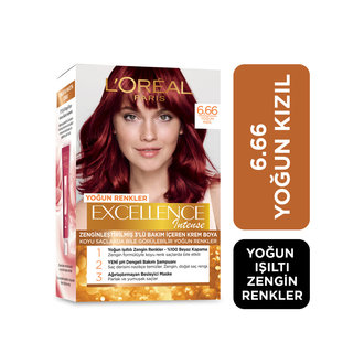 L'Oreal Paris Excellence Intense Saç Boyası 6.66 Yoğun Kızıl